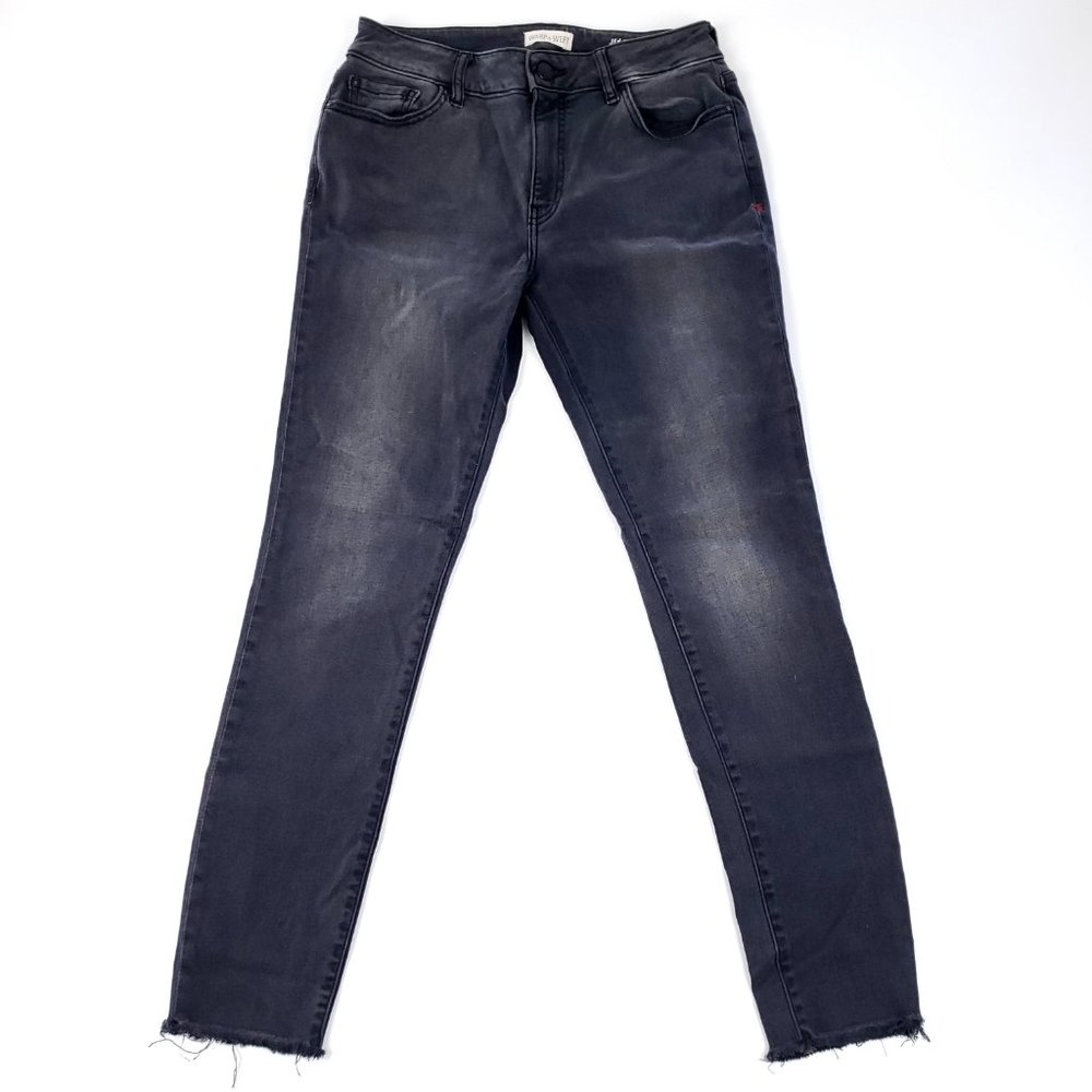 Warp + Weft JFK Skinny NYC Windsor Jean Size 28 x 28 Raw Hem Stretch